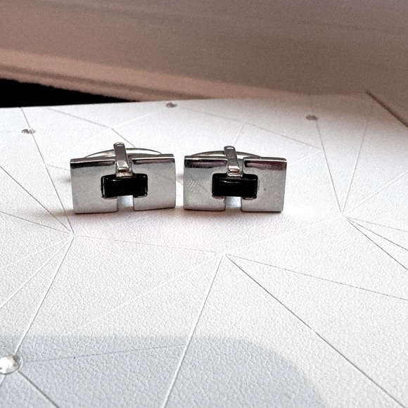💥Stunning Rare Edgy Vintage Moores Pronto Uomo Men’s Cufflinks - Picture 14 of 15